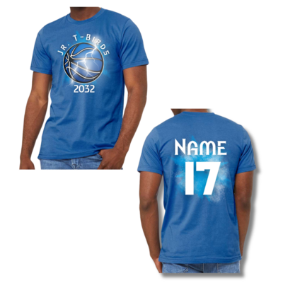 Jr T-Bird 2032 Large Design with Name Shirt