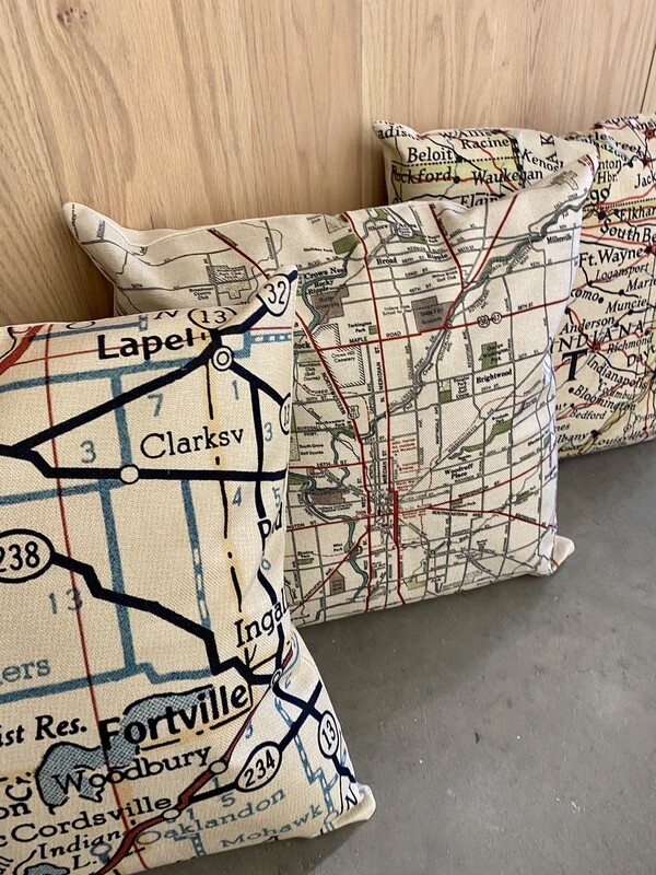 Map Pillows