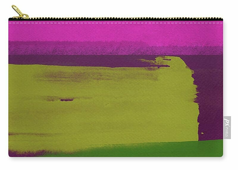 Bright Pink and Green Abstract Pouch