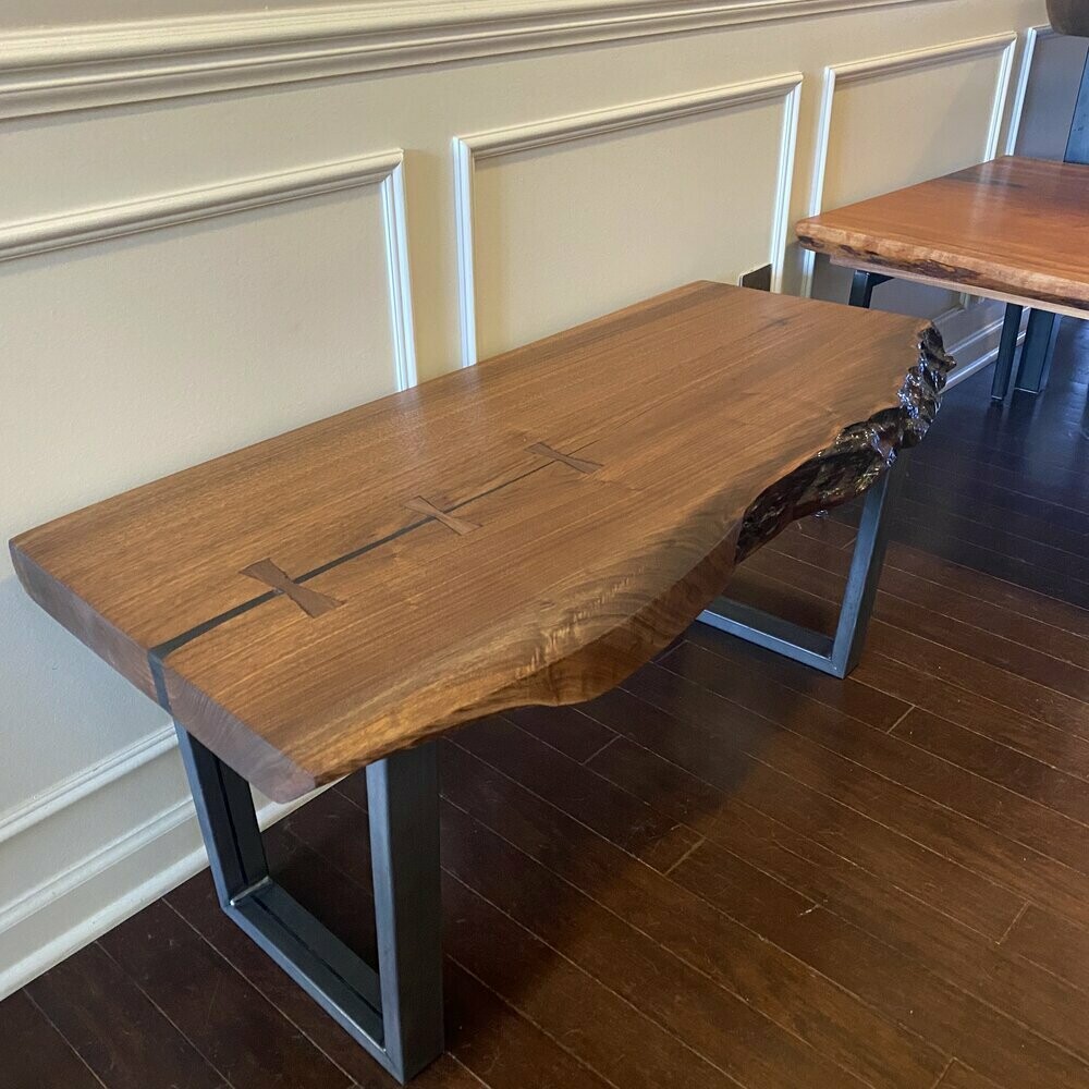 Live Edge Walnut Bench or Coffee Table