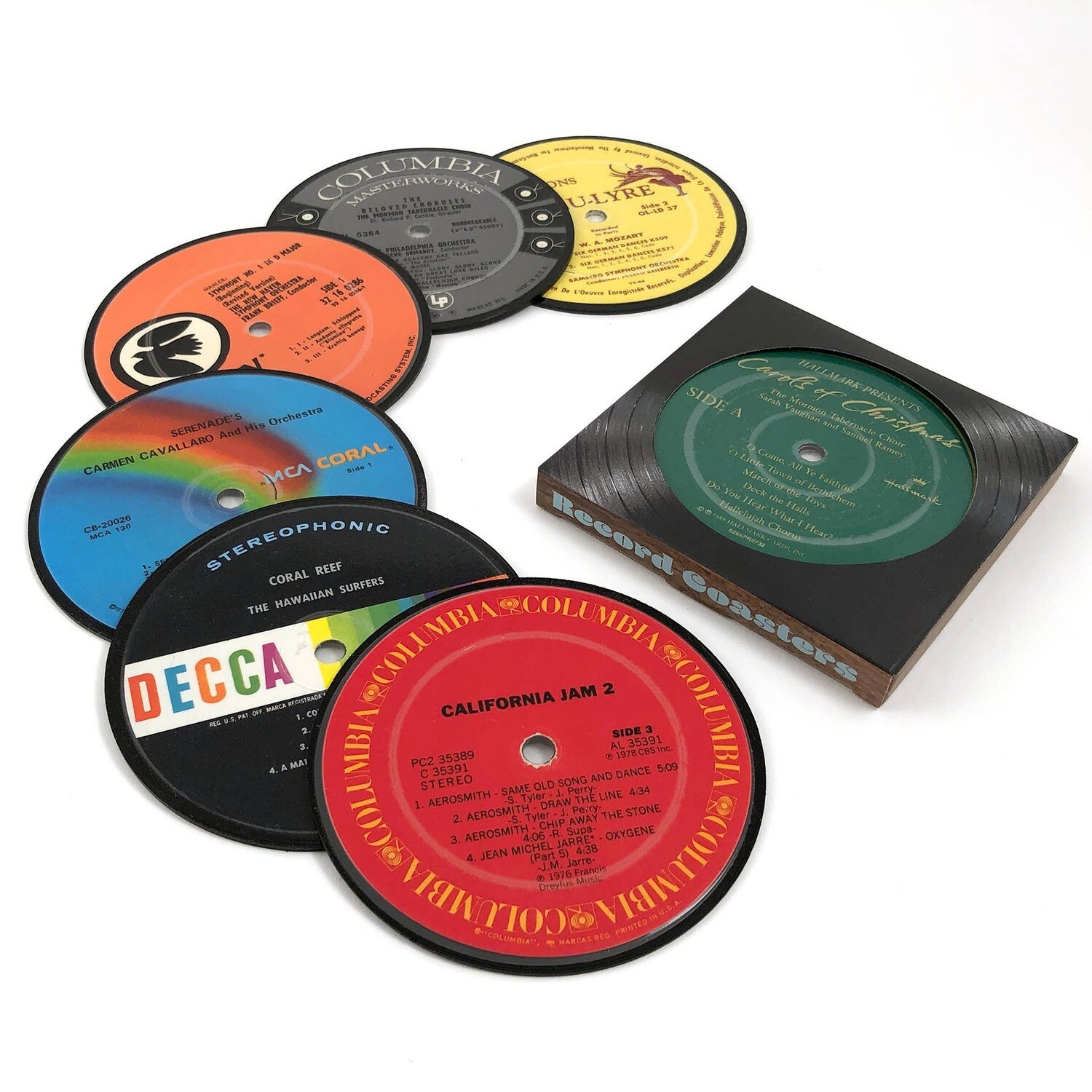 Vinyl Record Coasters Sets