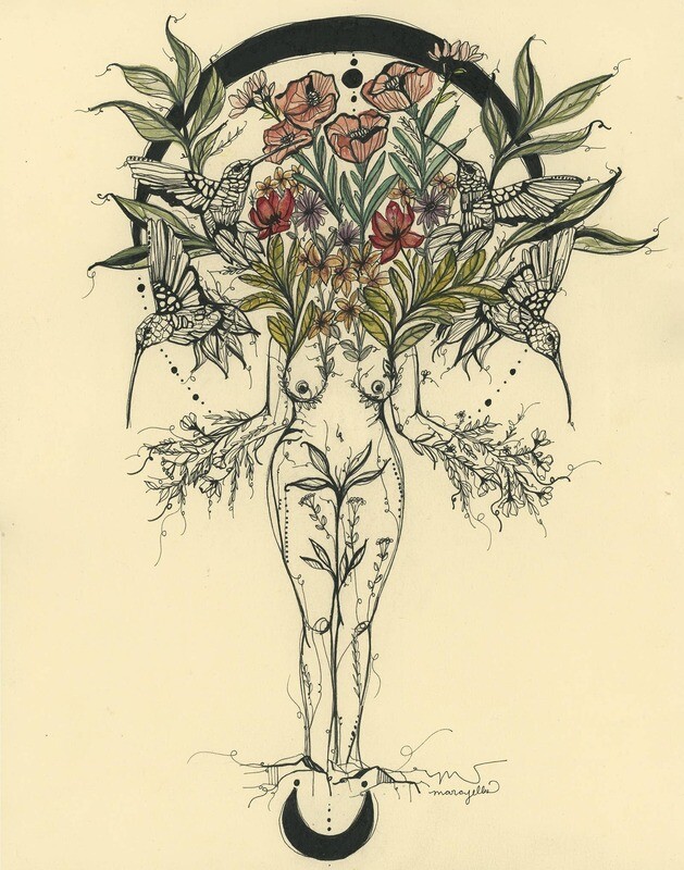 Marcy Ellis "Sweet Nectar Within" Print