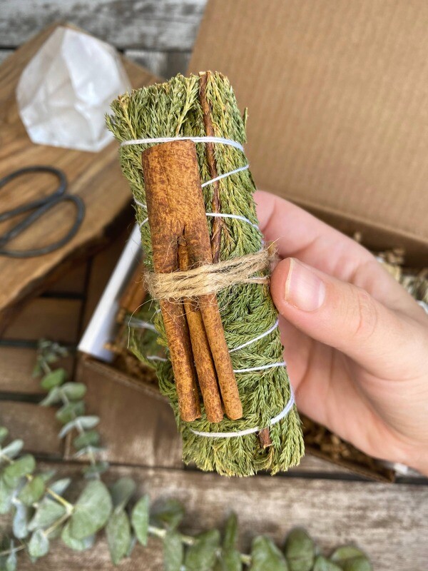 Cedar Sage & Cinnamon Smudge Stick