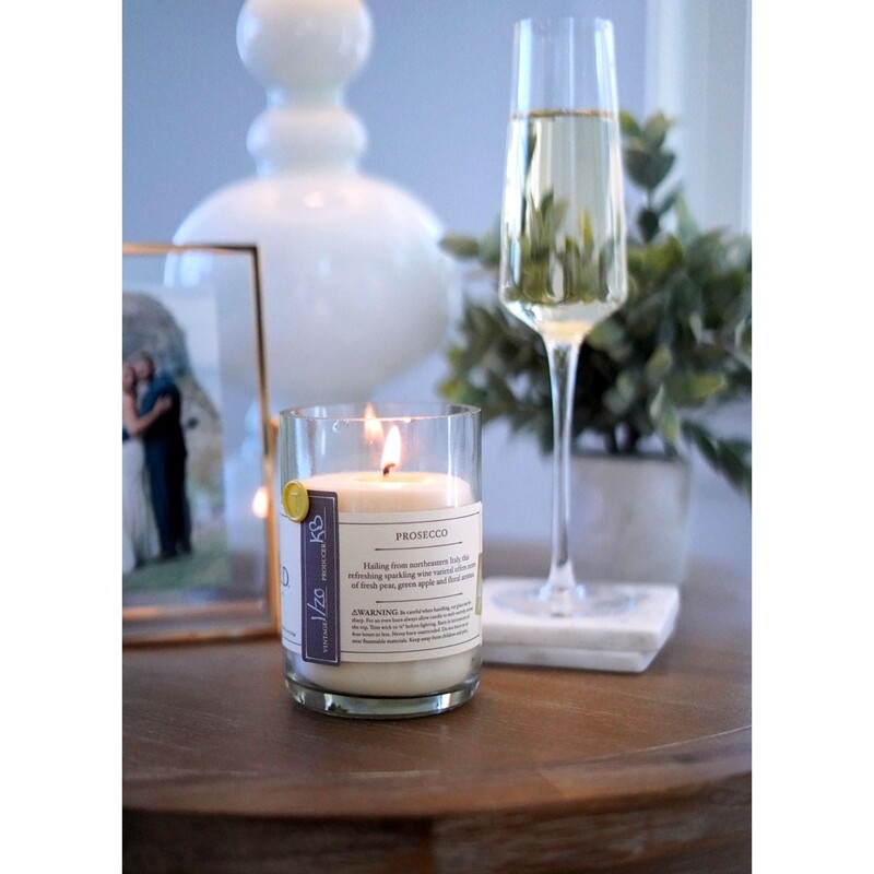 "Rewined" Prosecco Candle