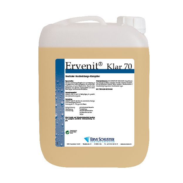 ERVENIT®  Klar 70 - Neutrales Klarspülmittel
