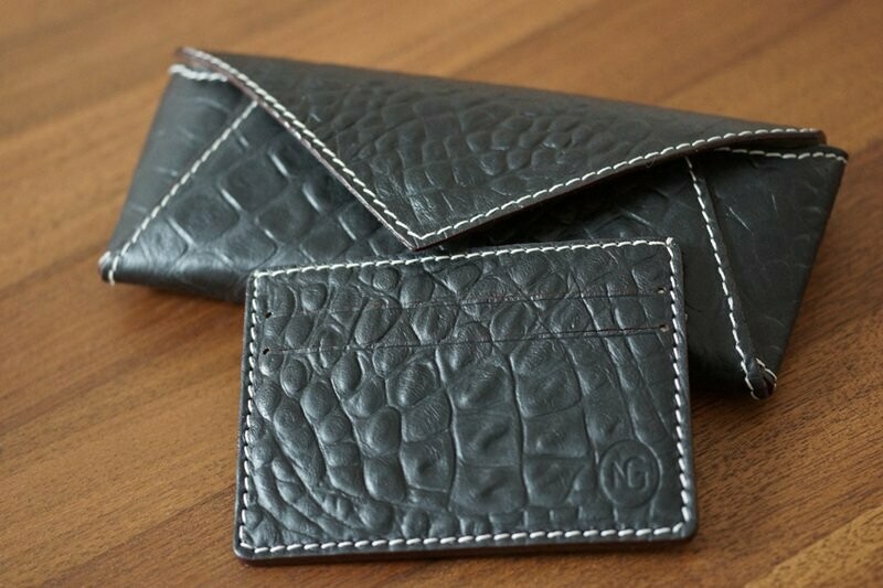 Glasses case N°1 calfskin embossed Glasses case N°1 calfskin embossed