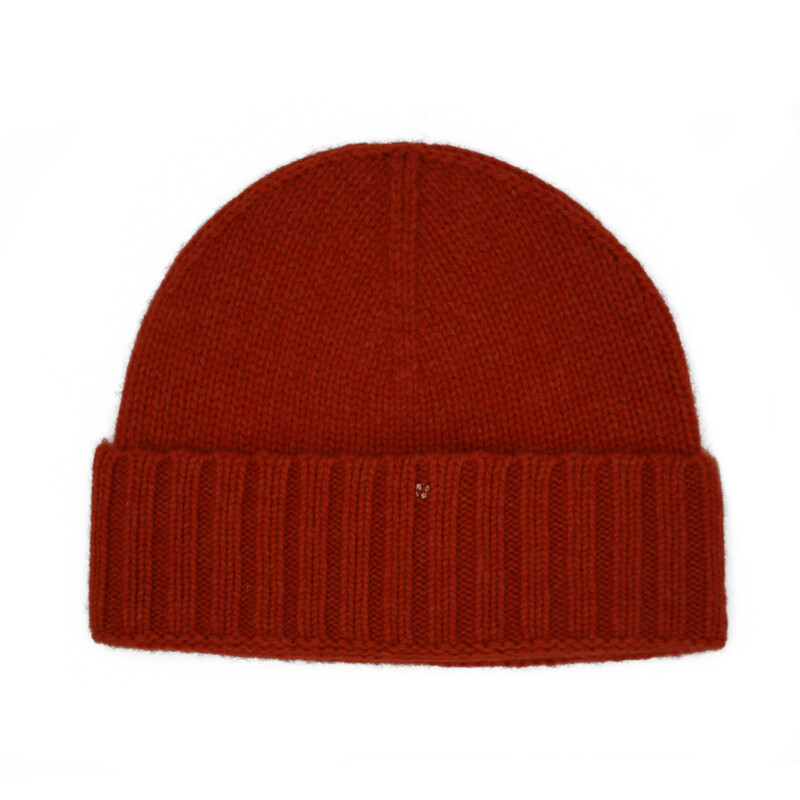 Kaschmir Mütze rot melange Kaschmir Mütze rot melange