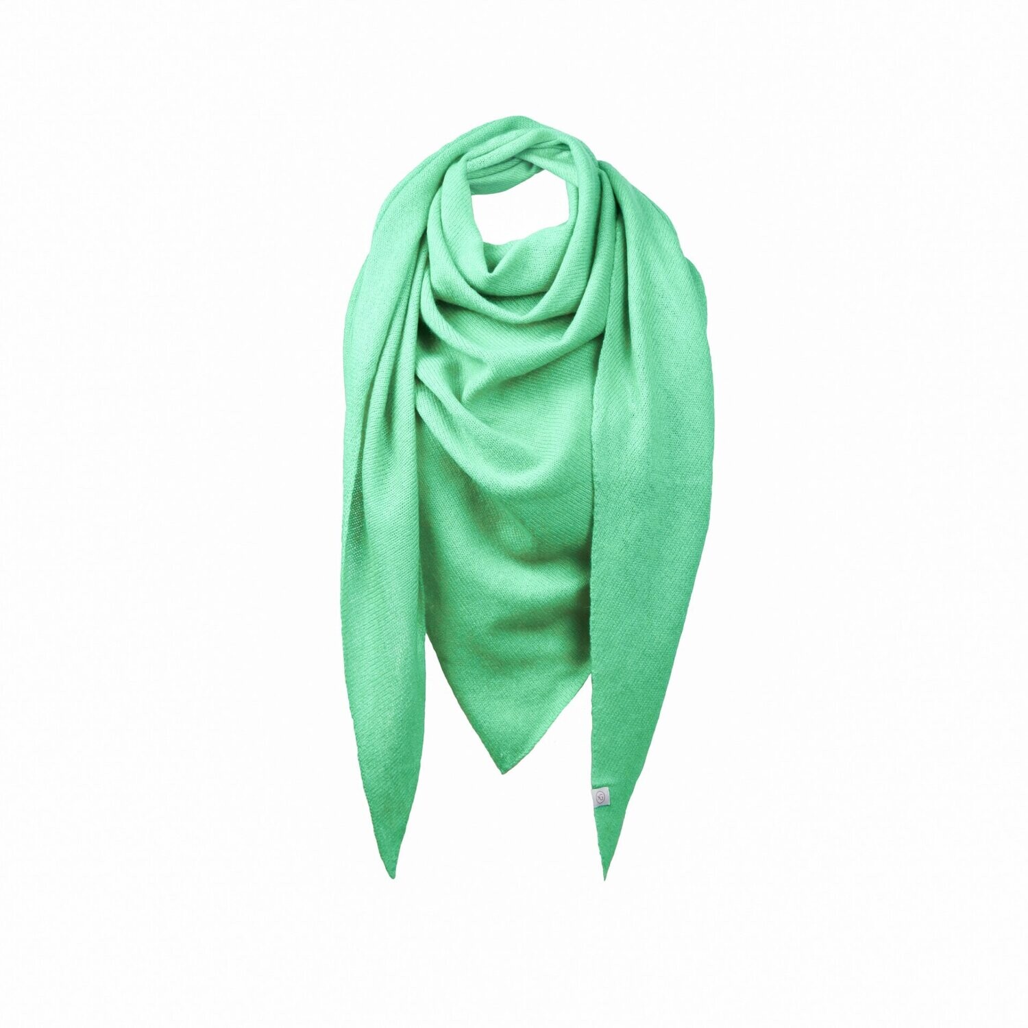 Triangular scarf cashmere jade green Triangular scarf cashmere jade green