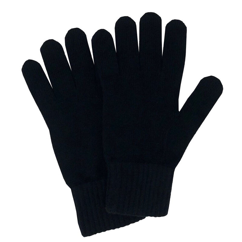 Kaschmir-Handschuhe für Herren schwarz Kaschmir-Handschuhe für Herren schwarz