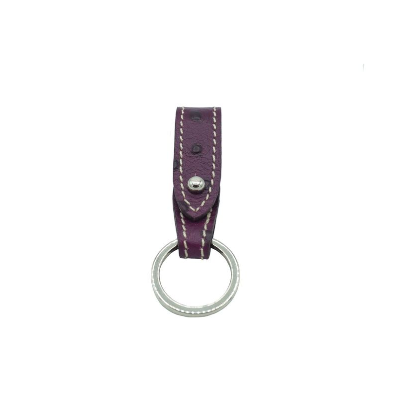 Keyholder ostrich embossed purple