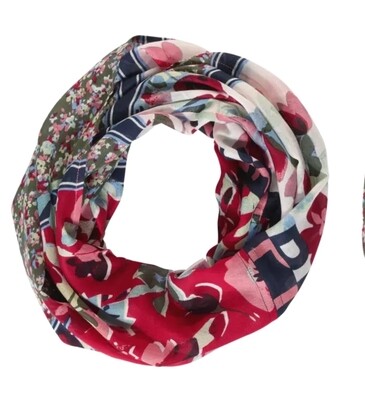 Loop scarf with print
