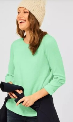 Fine Knit Top with 3/4 Sleeve