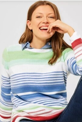 Multicoloured Striped Pullover