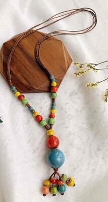 Tassle Necklace Multi colour