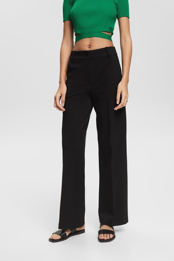 Tailored Trousers in Black, Size: 16