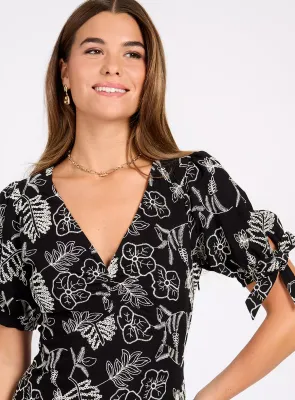 Embroidered Dress by Little Mistress