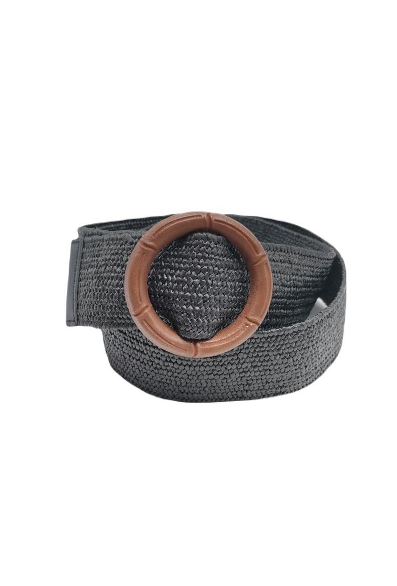 Elasticated Belt in Black