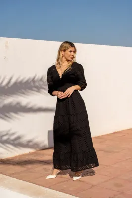 Cotton Maxi in Black