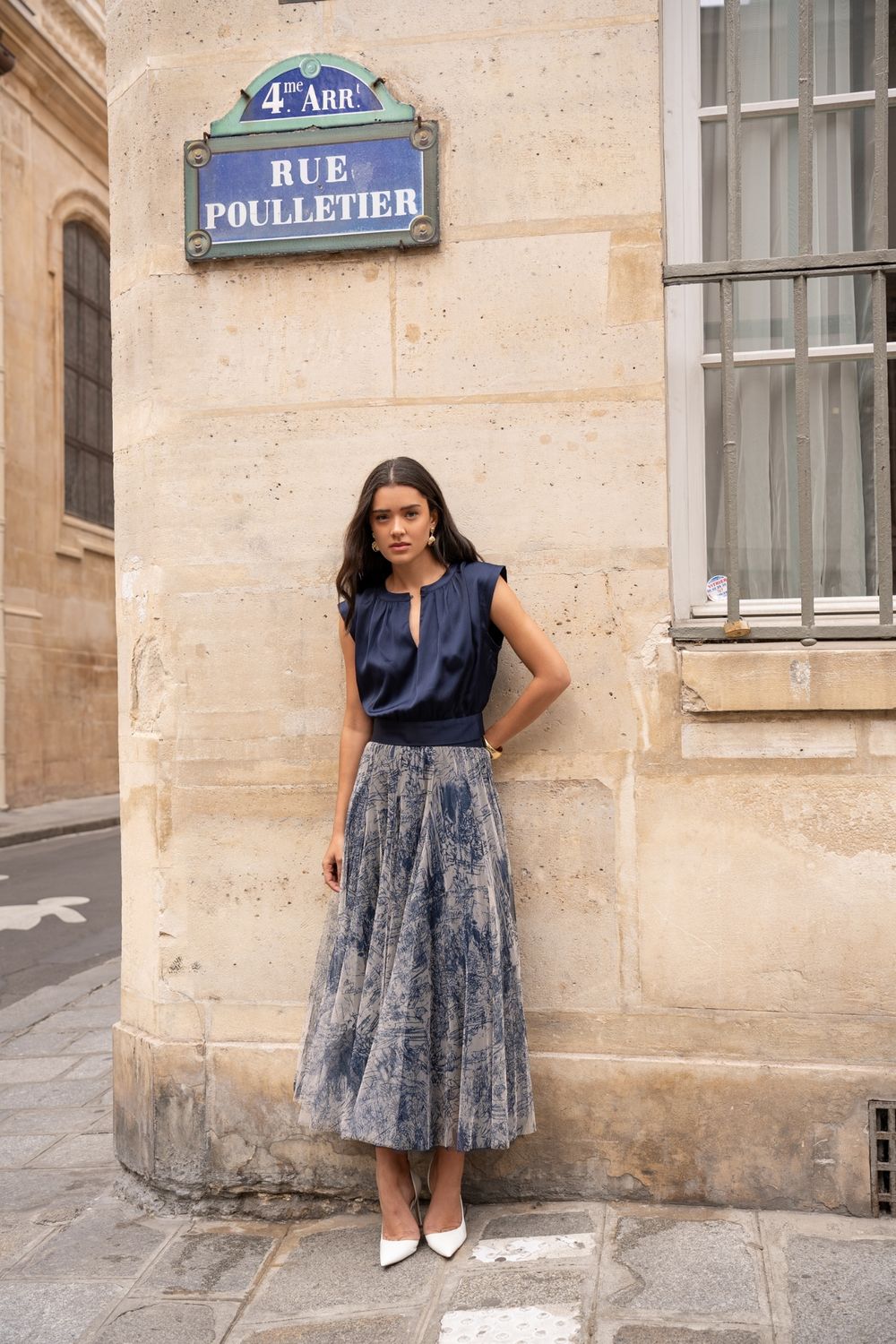 Print Tulle Skirt