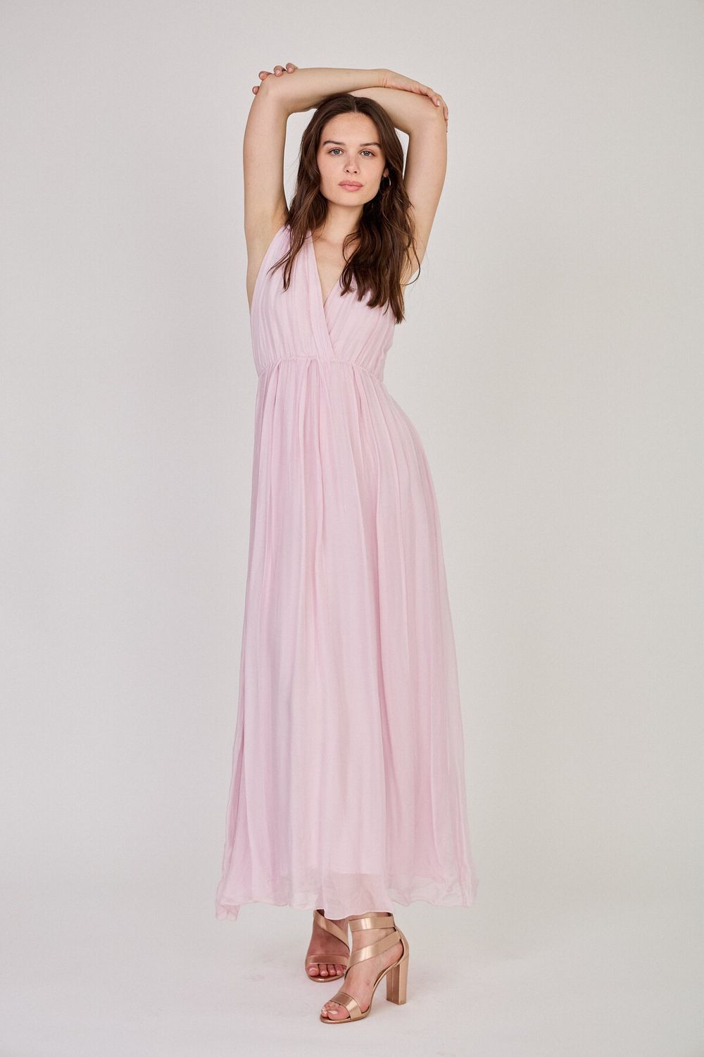 V Neck Maxi Dress