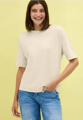 T-Shirt with Button Detail