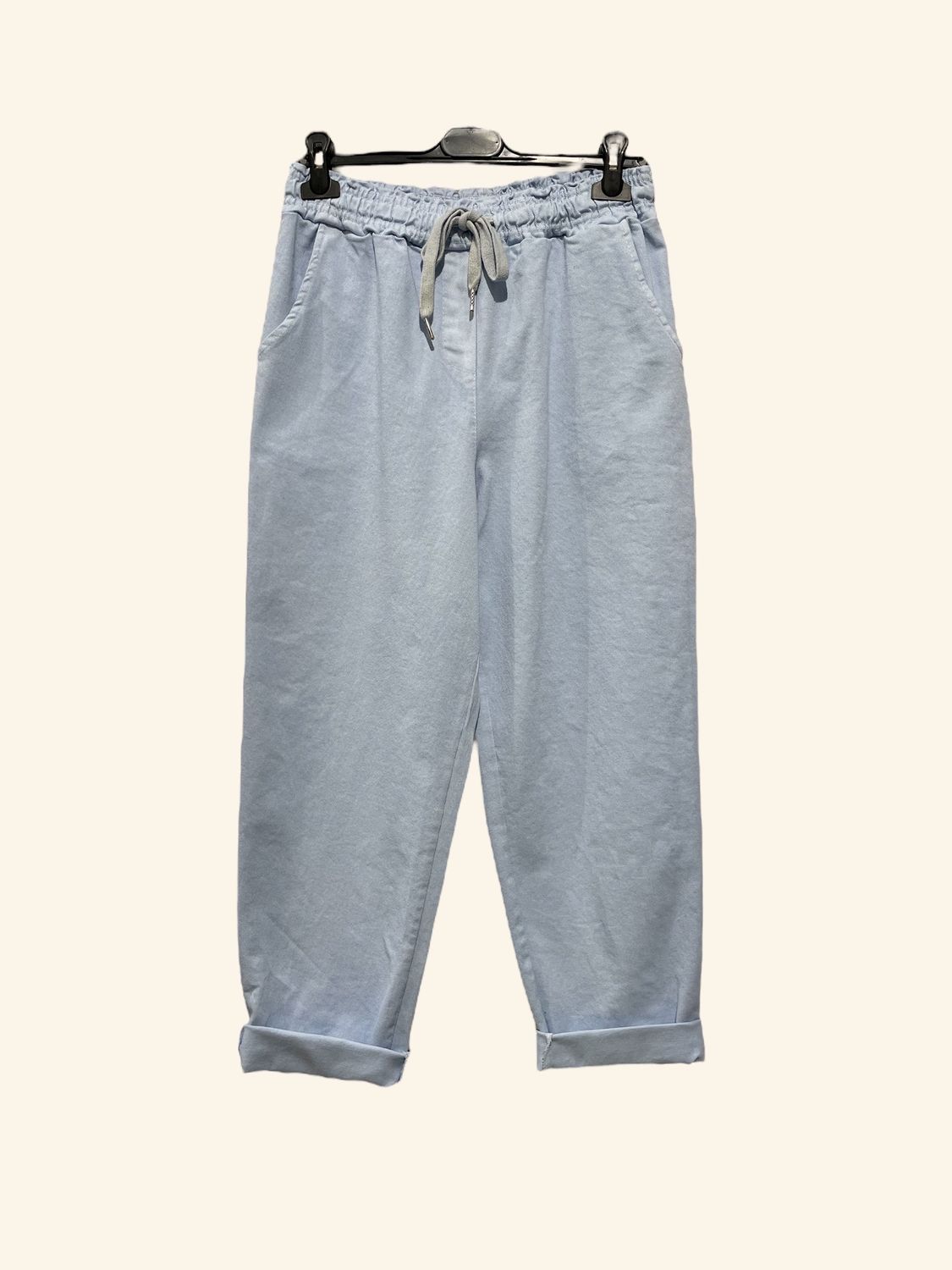Casual Trousers, Colour: Blue