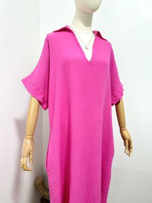 Cotton Dress with Collar