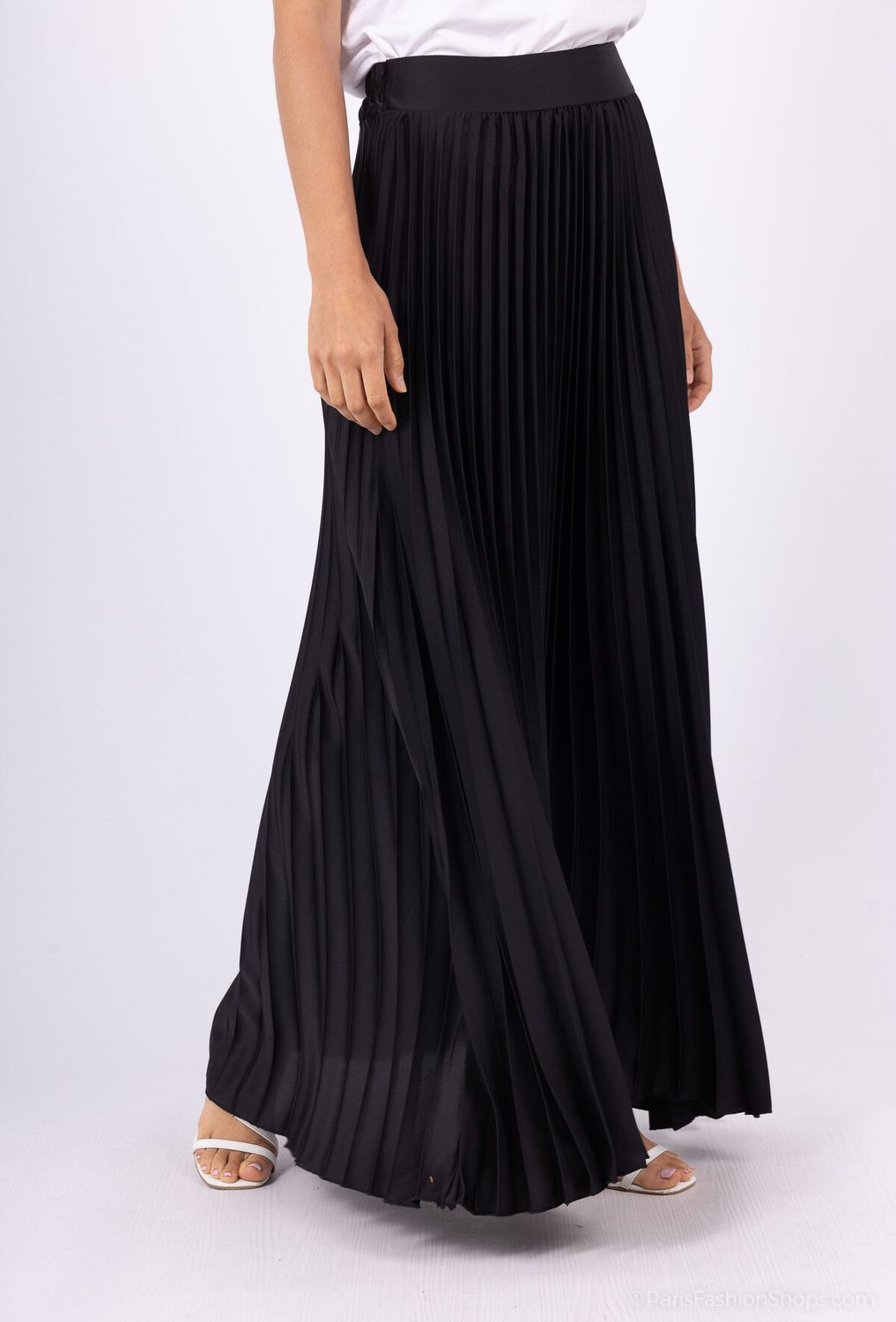 Accordion Pleated Skirt, Colour: Black