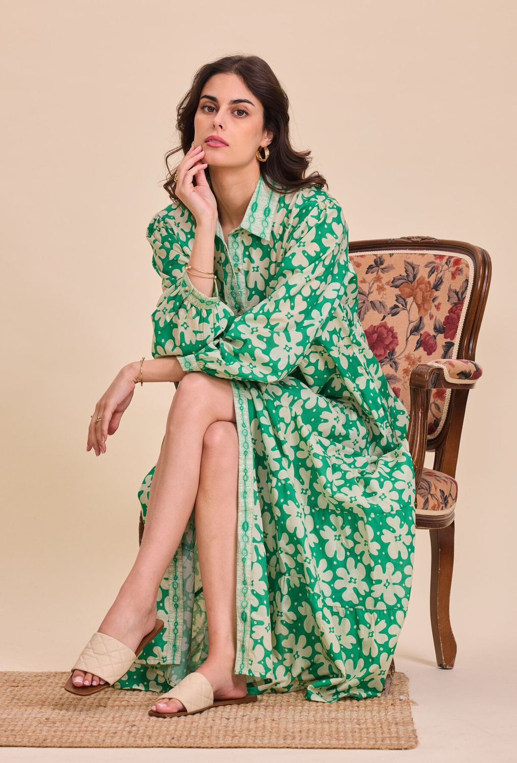 Long Bohemian Cotton Dress