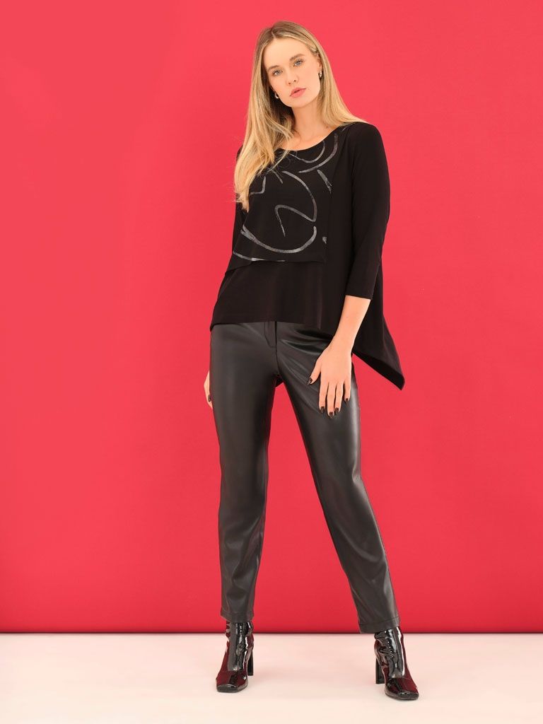 Abstract Print Top by Dolcezza