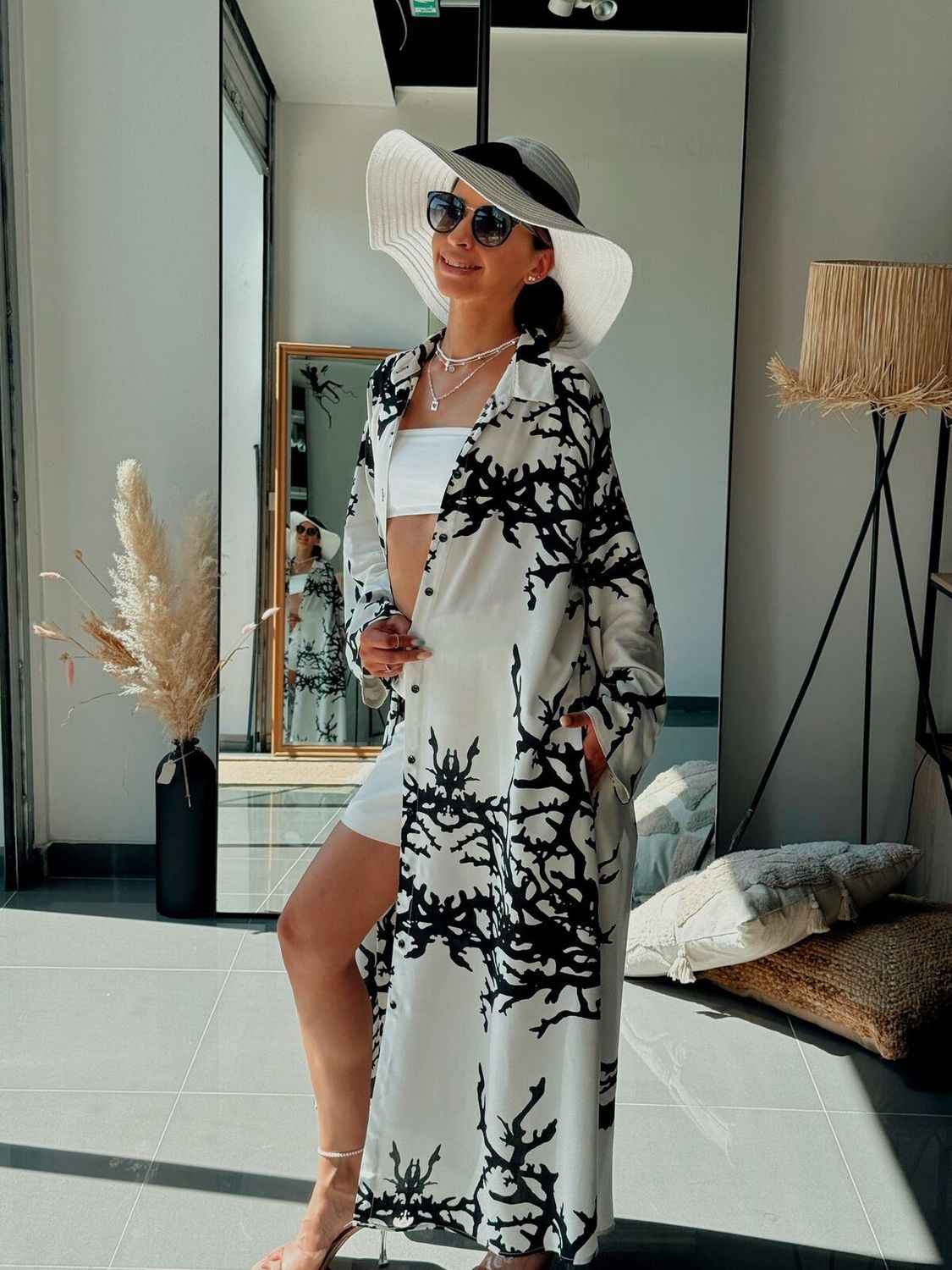 Shirt Dress in Black