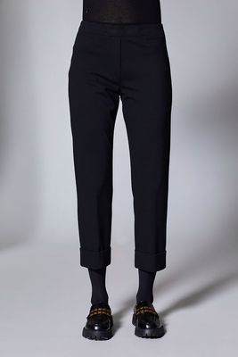 Slim Leg Trousers with Turn Up