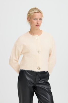 Cream Cardi with Button Detail