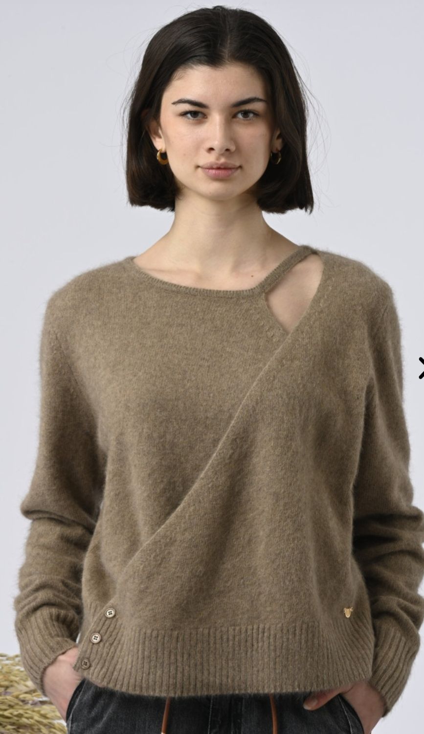 Wrap Effect Sweater
