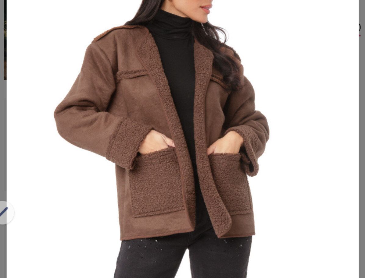Faux Suede Jacket
