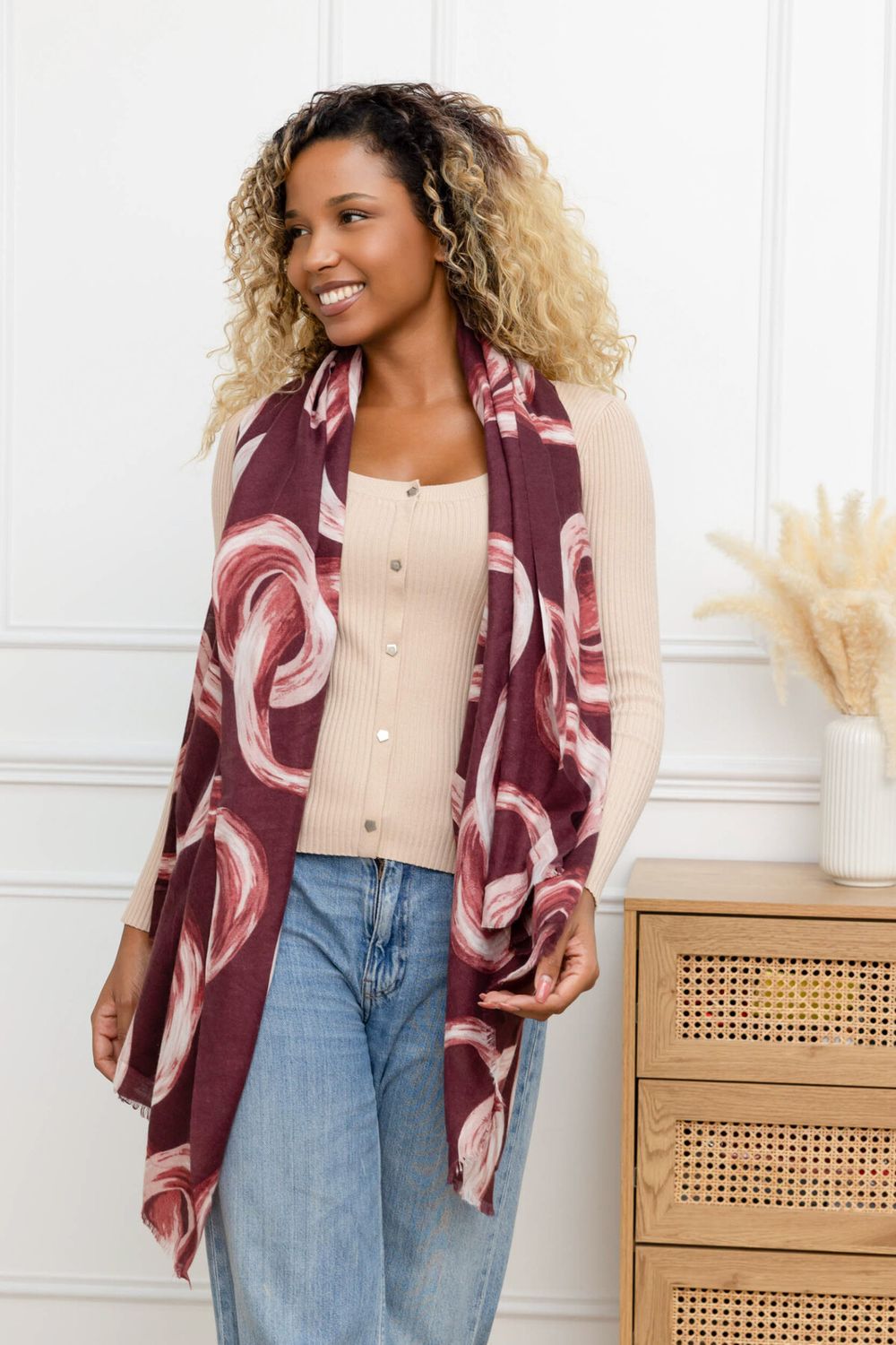 Burgundy Scarf