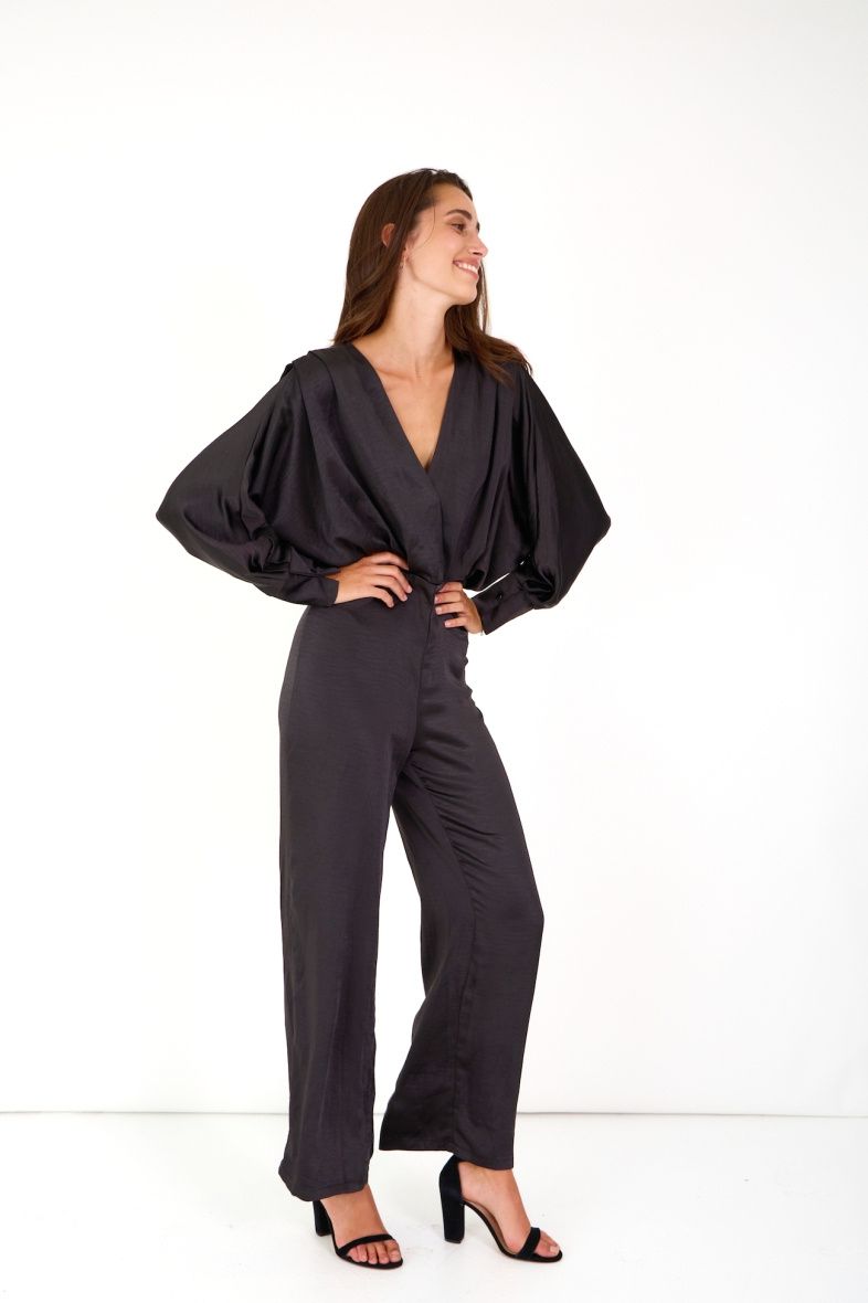 Satin Jumpsuit, Size: S