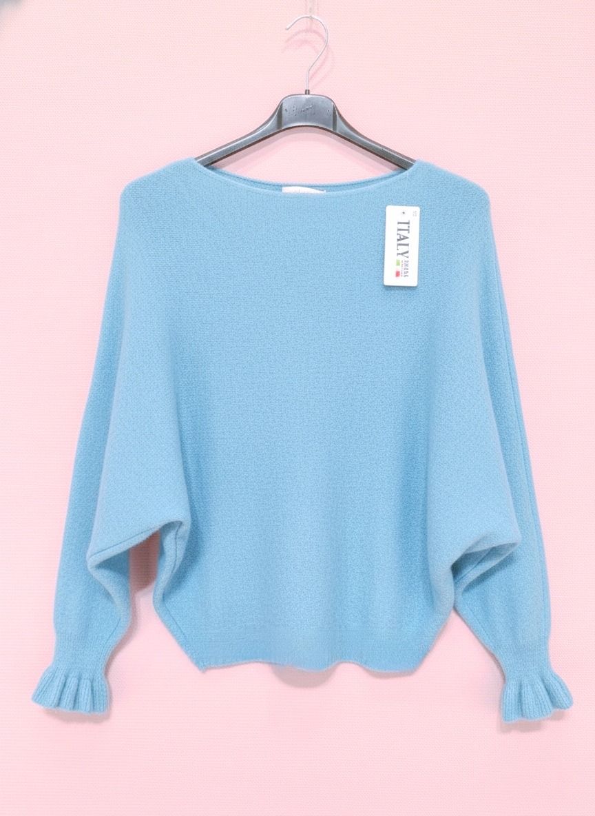 Sweater with Ruched Sleeves