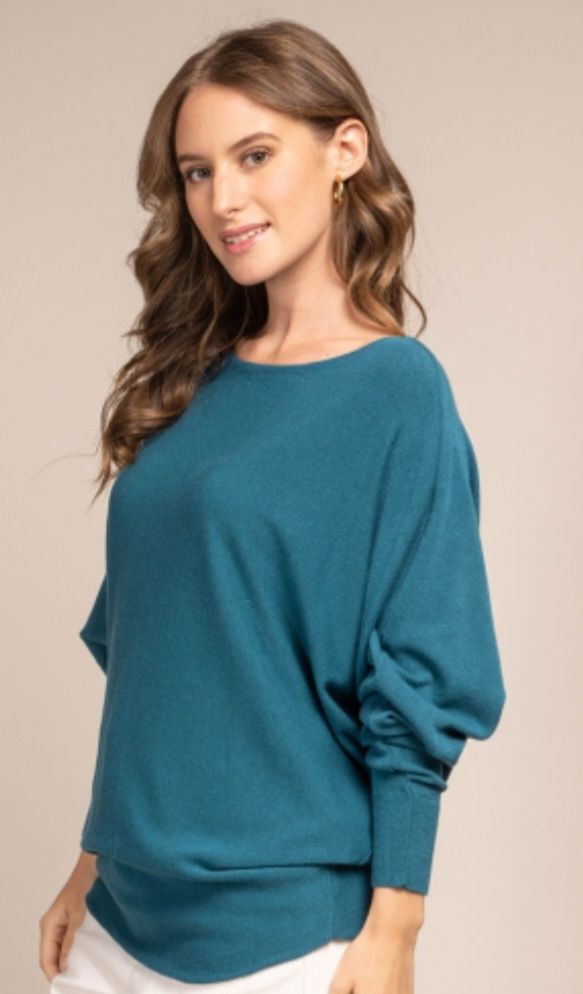 Batwing Jumper, Colour: Pacific