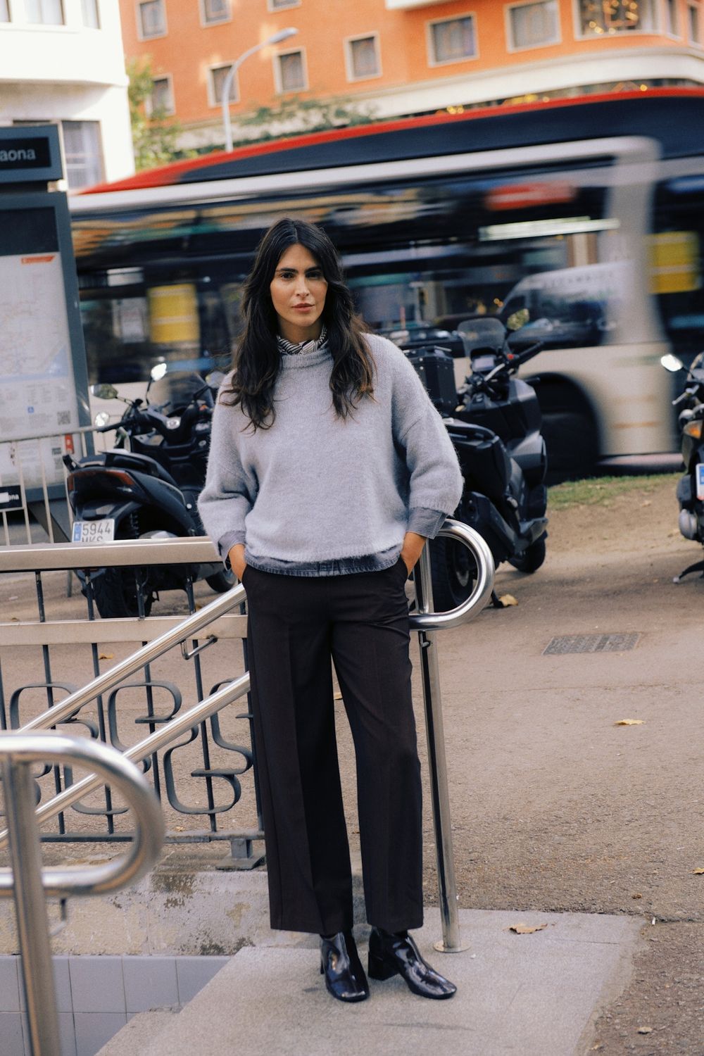 Light Grey Melenge Knit