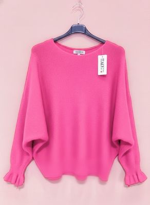 Sweater with Ruched Sleeves