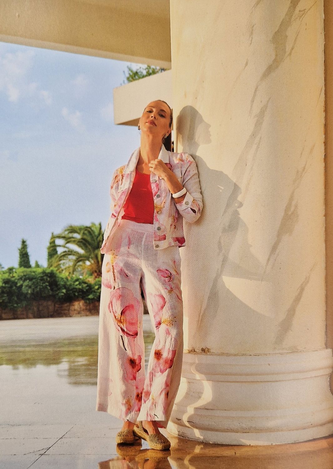 Pink Linen Jacket by Dolcezza