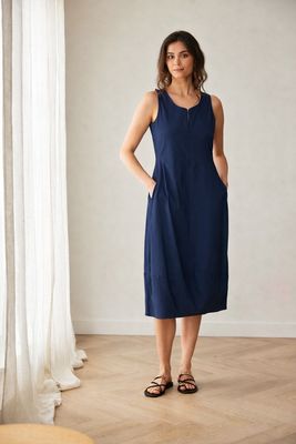 Sleeveless Dress by Peruzzi in Navy