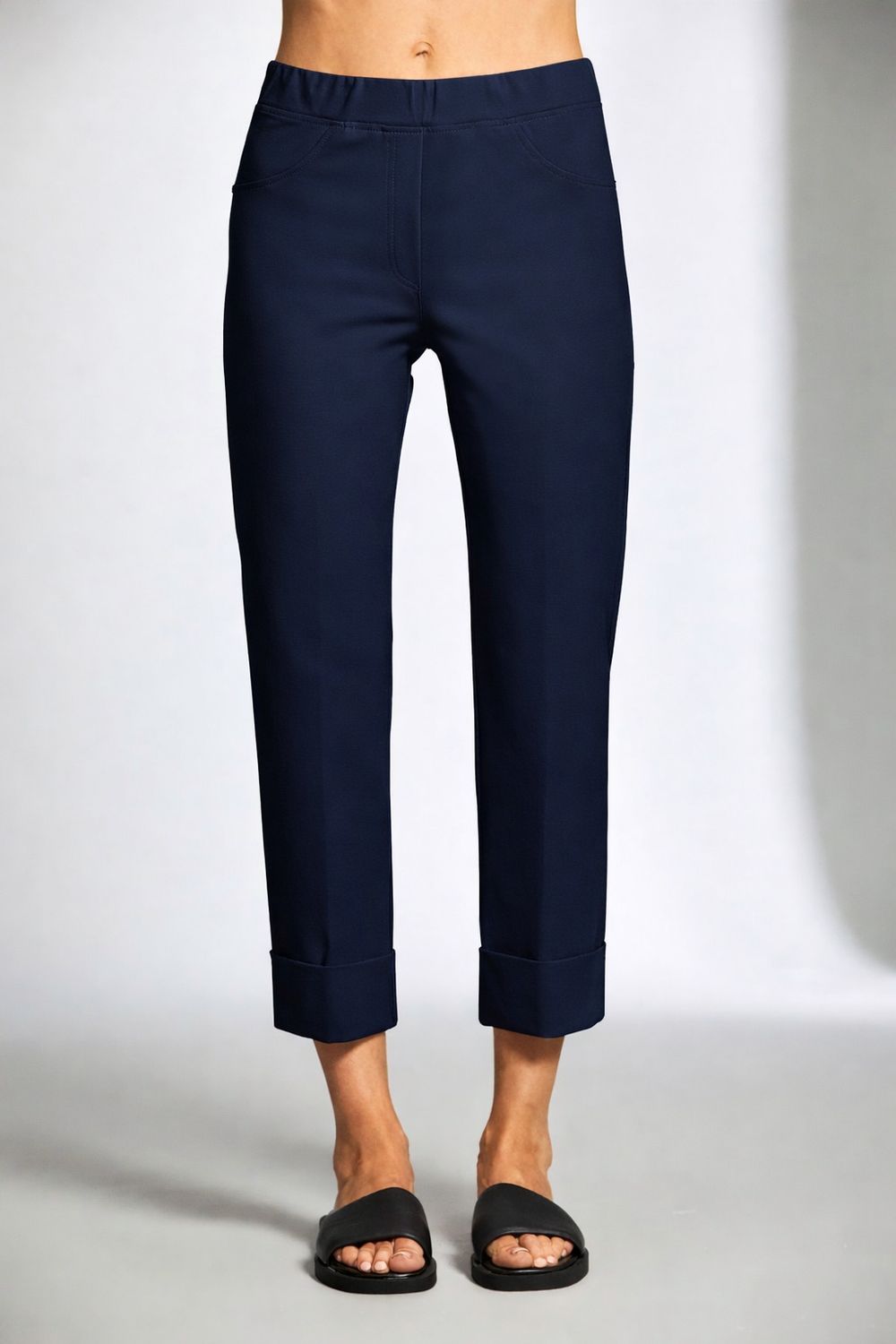 Turn Up Trouses by Peruzzi Navy