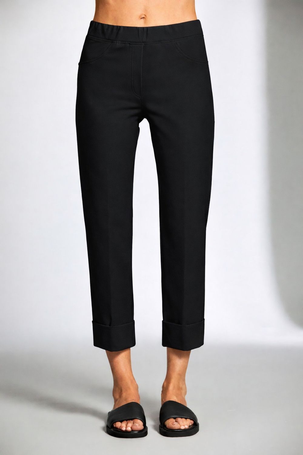 Turn Up Trouses by Peruzzi Black