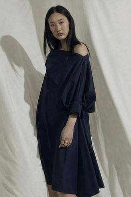 Navy Unstructured Dress