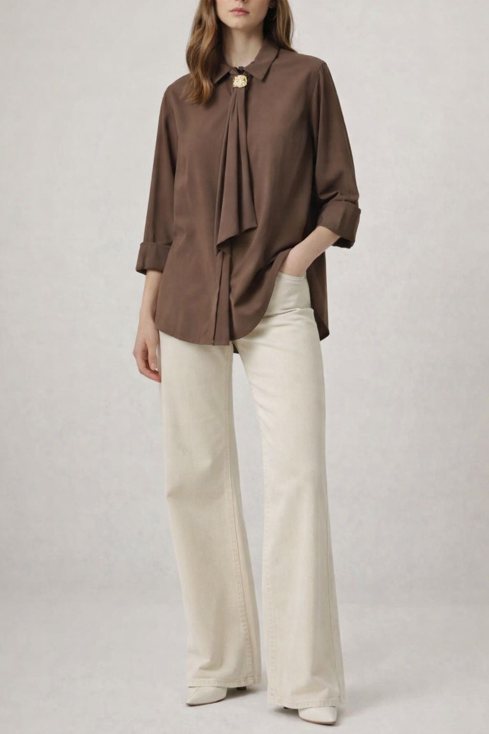 Chocolate Cotton Shirt