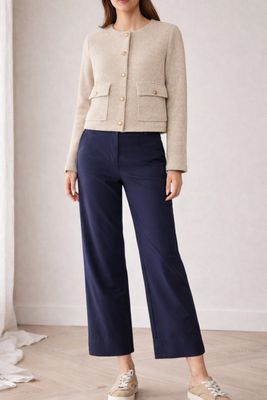 Short Jacket  with Decorative Buttons