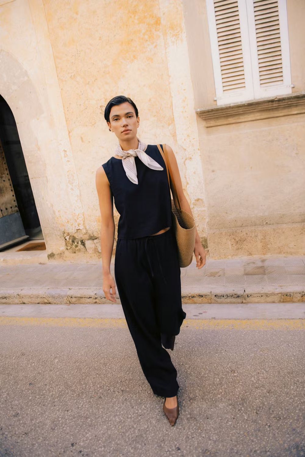 Wide Leg Trousers by b.Young