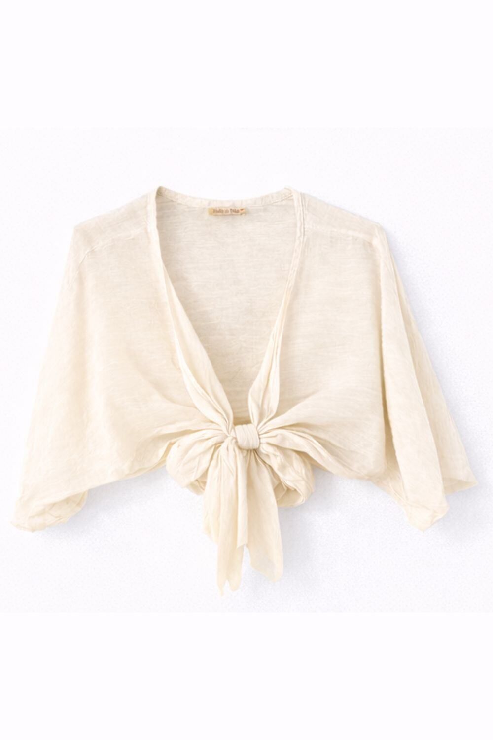Front Tie Cover-Up, Colour: Beige
